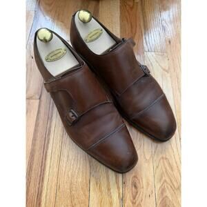 Edward Green WESTMINSTER UK8.5 US 9. Dark Oak Antique Double Monk w/Lasted Trees